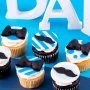 Father's Day Tie & Mustache Cupcakes by Cake Social