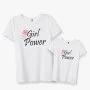 Girl Power Mother and Daughter T-Shirts