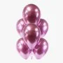 6 Rose Gold Chrome Latex Balloons