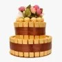Golden Two Tier Chocolate Tower by NJD