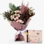 Hand Bouquet & Premium Nutty Chocolate by Bakery & Company Bundle