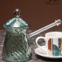 Handblown Glass Turkish Coffee Pot - Green by Silsal