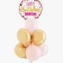 Happy Birthday Balloon Bundle 1 Pink & Gold