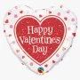 Happy Valentines Day Heart Helium Foil Balloon
