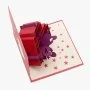 Heart Boxed Present - 3D Pop up Card By Abra Cards