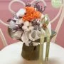 Infinity Bouquet – Orange Roses By Plaisir