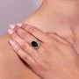 Lady Di Ring- Emerald By Lily & Rose