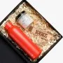 Lady in Red Thermal Bottle and Candle Bundle 