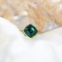 Lova Square Ring- Emerald By Lily & Rose