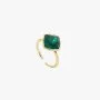 Lova Square Ring- Emerald By Lily & Rose