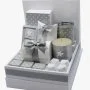 Luxury Silver Stars Chocolate & Sweets Hamper 2 By Le Chocolatier