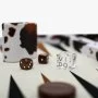 Medium Cow Skin Medium Backgammon Set By VIDO Backgammon