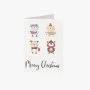 Merry Christmas Animals Greeting Card