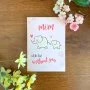 Mum I'd Be Lost Without You Greeting Card