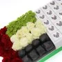 National Day Fresh Flowers & Chocolate Arrangement By Le Chocolatier