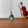 Natural Aquamarine Stone Necklace