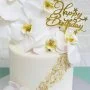 Orchid Cake by Celebrating Life Bakery