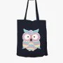 Owl Lover Black Tote Bag