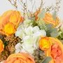 Peach Ring Artificial Flower Vase 