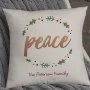 Personalised Christmas 'Peace' Pillow