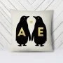 Personalized Couple Penguin Cushion 