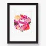 Personalized Floral Initial Print Art