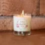 Personalized Floral Wedding Candle