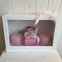 Pink Trio Gift Box with Double Infinity Rose Arrangement by Plaisir