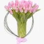 Pink Tulips In Vase