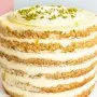 Pistach-yo & Saffron Cake by Sugarmoo