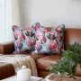 Protea and Birds Pillow Cover By Jumarie From The Heart