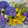Purple Hydrangea Flower Arrangement