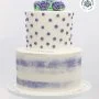 Purple Polka Dots Two Tier Cake by Magnolia