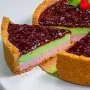 Raspberry Matcha Cheesecake by Bloomsburys