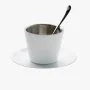 Rovatti Stainless Coffee Cup Set White 200ml 