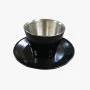 Rovatti Stainless Coffee Cup Set Black 200ml 