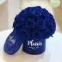 صندوق زهور دائري إنفينيتي أزرق ملكي من بليزير