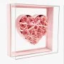 See Through Pink Rose Heart Box