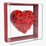 See Through Red Rose Heart Box