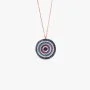 Serpentine Circle Necklace Colorful Blue