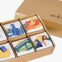 Sleeve box with 6 pieces chocolates - Gold Box By Joy Chocolate 