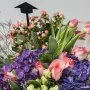 Summer Color Mix Hand Bouquet for Graduation