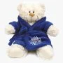 Bear with Birthday Blue Bathrobe By Fay Lawson
