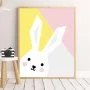 Abstract Bunny Wall Art Print by Sweet Pea