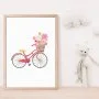 Floral Bicycle Wall Art Print by Sweet Pea