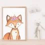 Fox Watercolour Wall Art Print by Sweet Pea