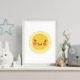 Happy Sun Wall Art Print by Sweet Pea