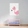 Pink Flamingo Wall Art Print by Sweet Pea