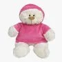 Teddy Bear 38cm in Pink Velour Hoodie by Fay Lawson
