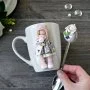 Girl & Rabbit 3D Mug with Spoon